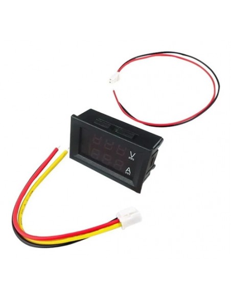 664622-MLA48244610080_112021,Voltimetro Amperimetro 99.9v 10a Display Rojo Azul Dsn-vc288