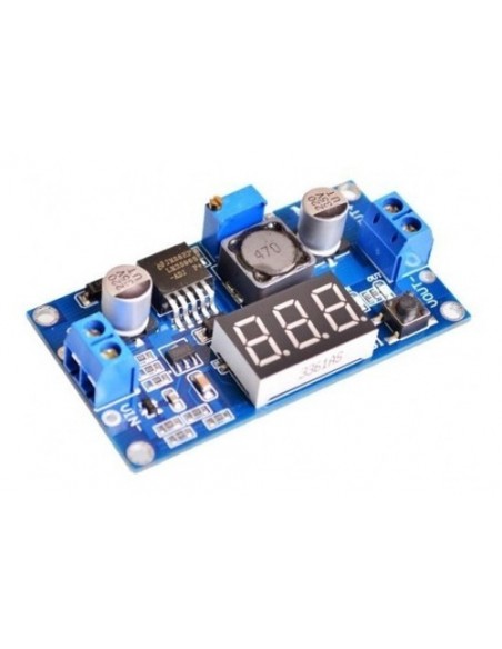 737616-MLA31021065743_062019,Fuente Dc-dc Lm2596 Voltimetro Display Step Down Pcb