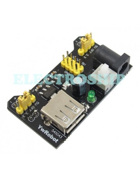 997671-MLA48221686331_112021,Kit Protoboard 830 Puntos Fuente 5v 3.3v 40 Cables M-m
