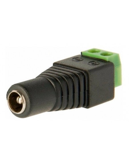 754644-MLA31048134294_062019,Conector Ficha Plug Cctv Hembra Cámara Seguridad Dc X4