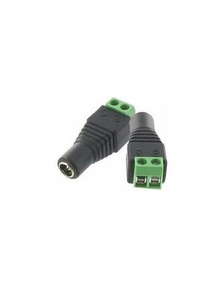 942535-MLA31048134766_062019,Conector Ficha Plug Cctv Hembra Cámara Seguridad Dc X4
