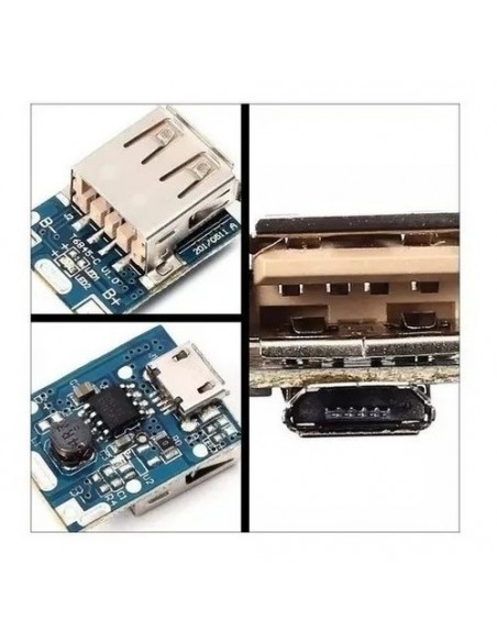 825302-MLA47795937382_102021,Cargador Bateria Litio Ion Y Step Up 5v Powerbank 1a 