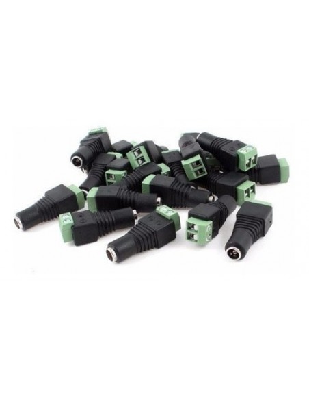 684866-MLA31048155569_062019,Conector Ficha Plug Cctv Hembra Cámara Seguridad Dc X4