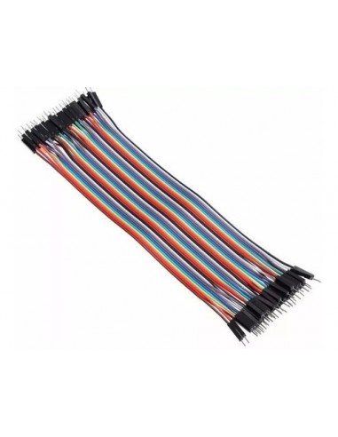 804673-MLA31024096365_062019,Pack 40 Cables Macho Macho 30cm Dupont 