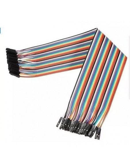 824161-MLA31024098279_062019,Pack 40 Cables Hembra Hembra 30cm Dupont 
