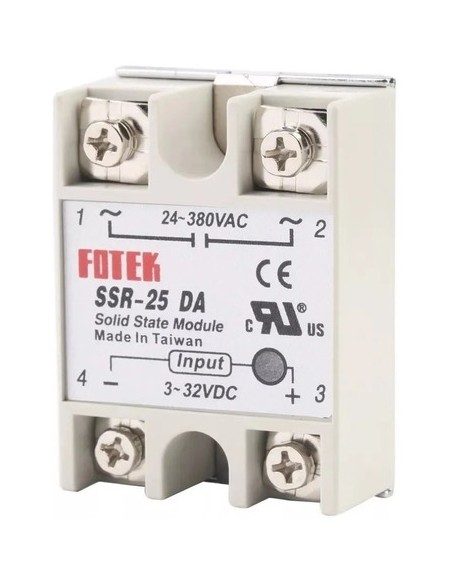 949961-MLA42736499615_072020,Relé De Estado Sólido Fotek Ssr Ssr25 Da 25a