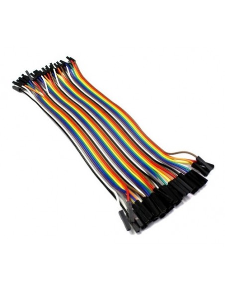 963978-MLA46797663610_072021,Pack 40 Cables Hembra Hembra 20cm Dupont Y Protoboar