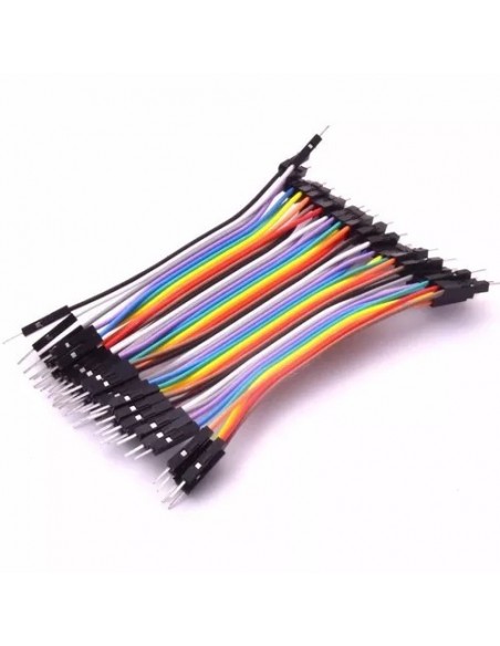 713284-MLA28184857603_092018,Pack 40 Cables Macho Macho 10cm Dupont 