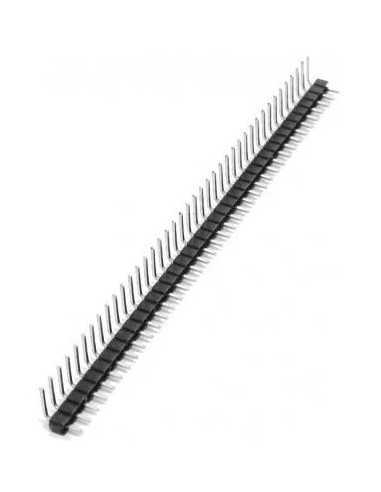 963214-MLA31037169957_062019,Tiras 40 Pines Macho 2.54 90º Negro Pcb X 10 U
