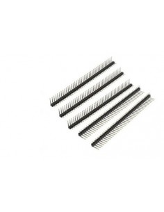 963214-MLA31037169957_062019,Tiras 40 Pines Macho 2.54 90º Negro Pcb X 10 U 2