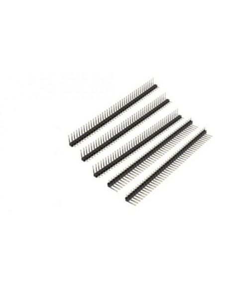 785986-MLA49983977162_052022,Tiras 40 Pines Macho 2.54 90º Negro Pcb X 10 U