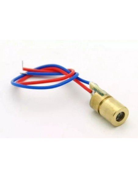 697755-MLA40353878516_012020,Led Diodo Laser 5mw Rojo Con Lente Y Cables X 5