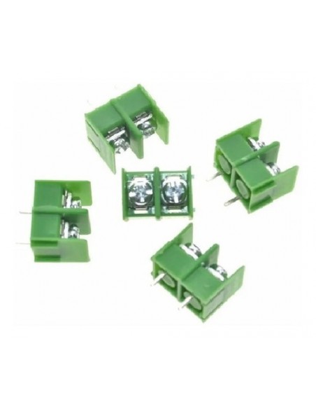 980613-MLA44438853801_122020,5 X Bornera Kf7.62-2p 7.62mm 2 Contactos 20a 300v 