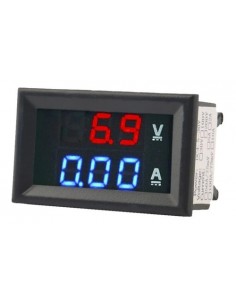 685608-MLA48244510477_112021,Voltimetro Amperimetro 99.9v 10a Display Rojo Azul Dsn-vc288 2